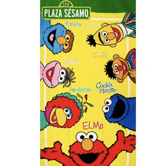 Sesame Street Amigos 100% Cotton Pool Bath Beach Towel - Picture 1 of 3